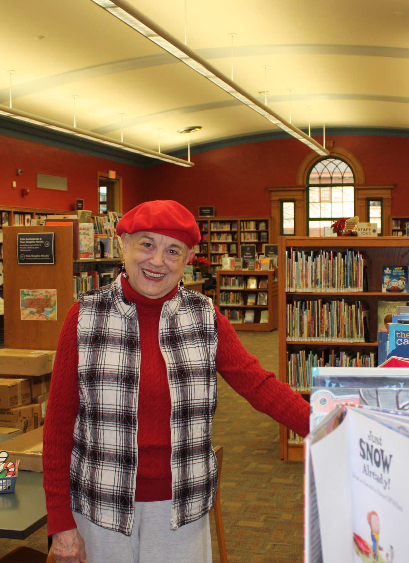 Mary Klug at Pleasant Ridge Branch Library, Cincinnati, OH