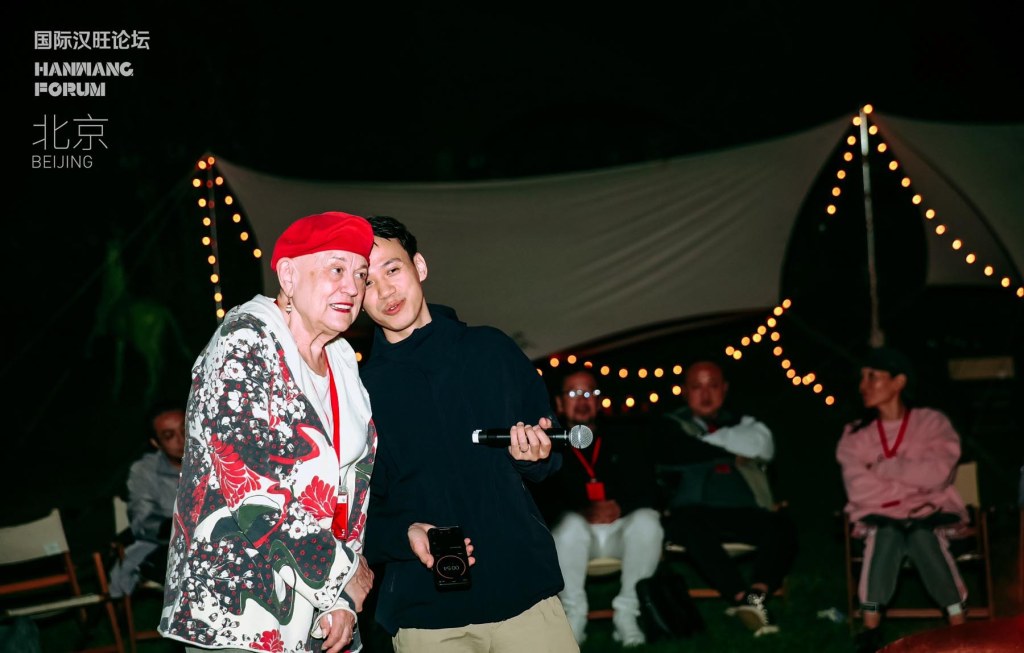 Mary with her Chinese interpeter Jason.