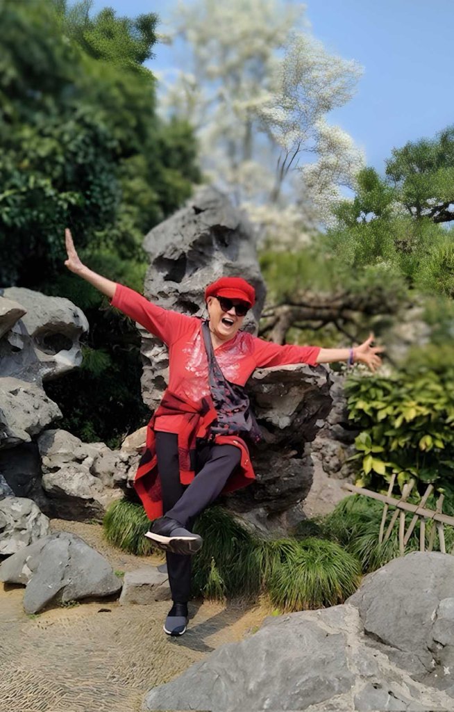 Mary happy to be back in China!